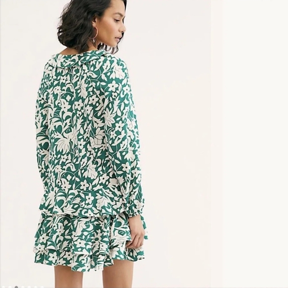 Free People Flower Print Flowy Dress 👗 - Picture 2 of 7
